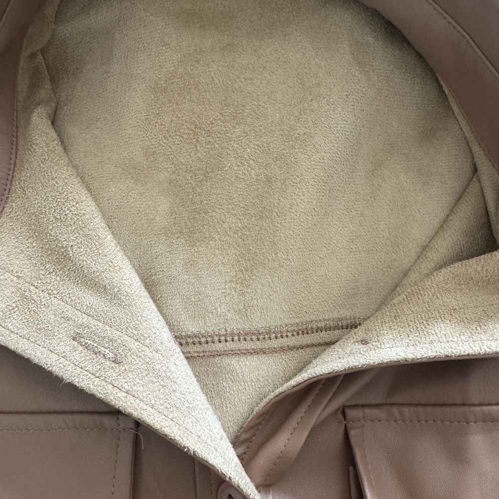 Faux Leather Shacket - Picture 3 of 4